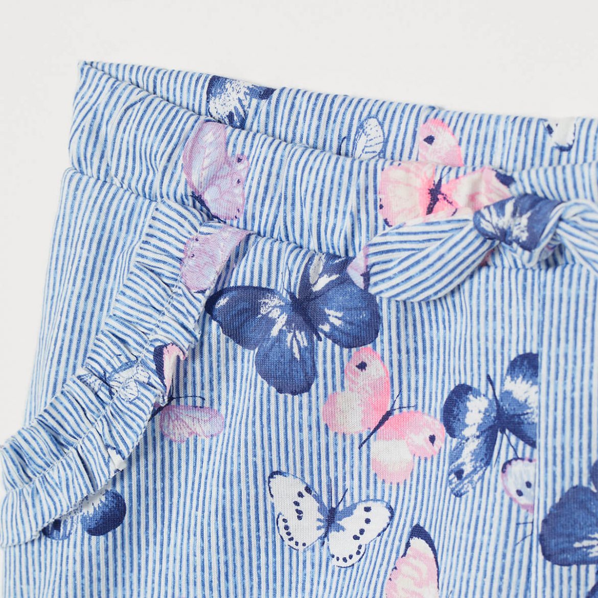 H&M Blue Butterfly Printed Shorts - Peekaboo