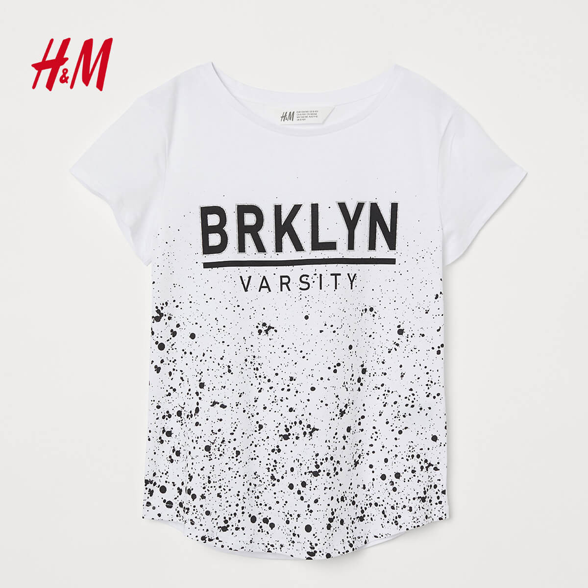 H&M Brklyn 1998 Printed T-Shirt in White — UFO No More