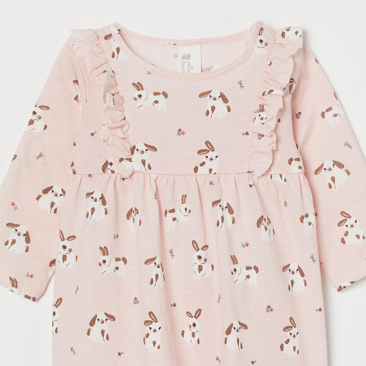 Rabbit print dress on sale h & m