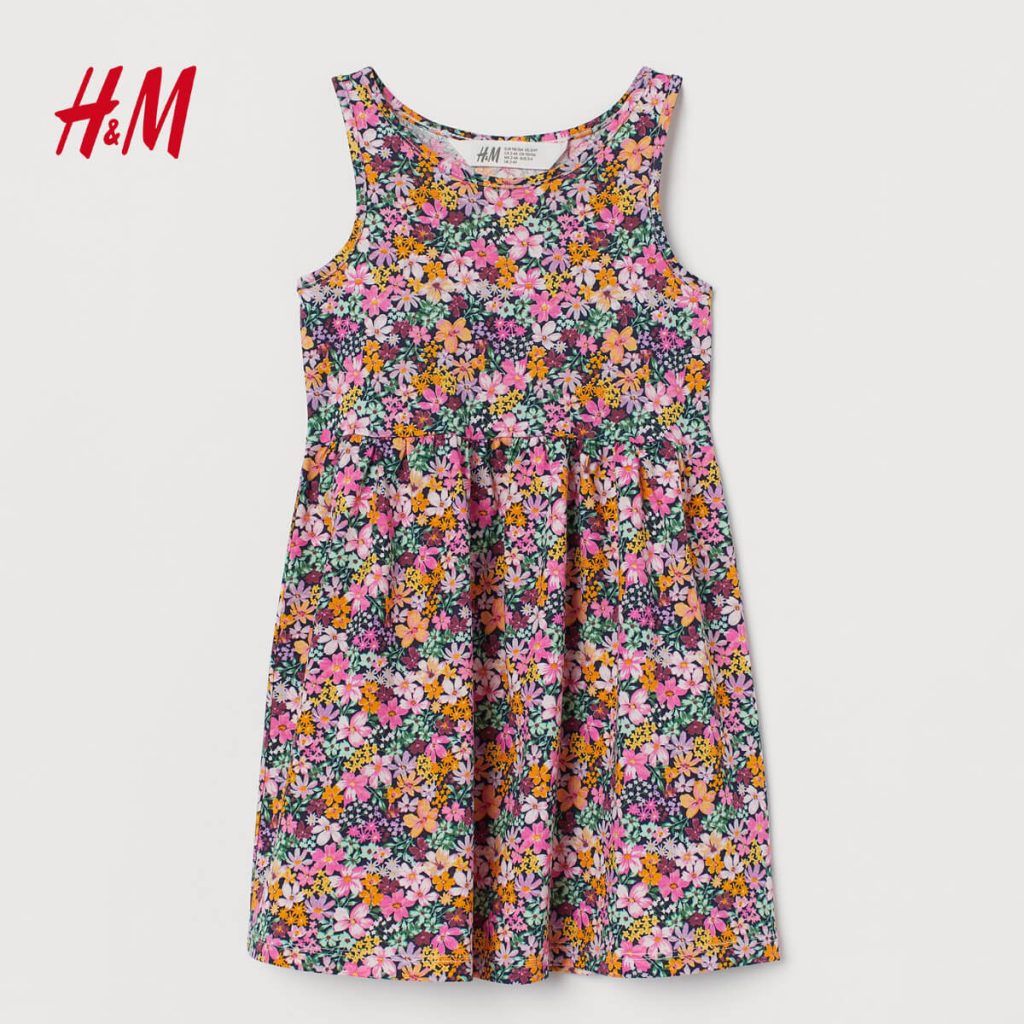 H and m 2025 sleeveless jersey dress