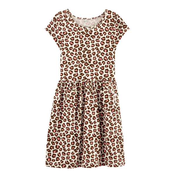 BRANDED LEOPARDS PRINTED DRESS