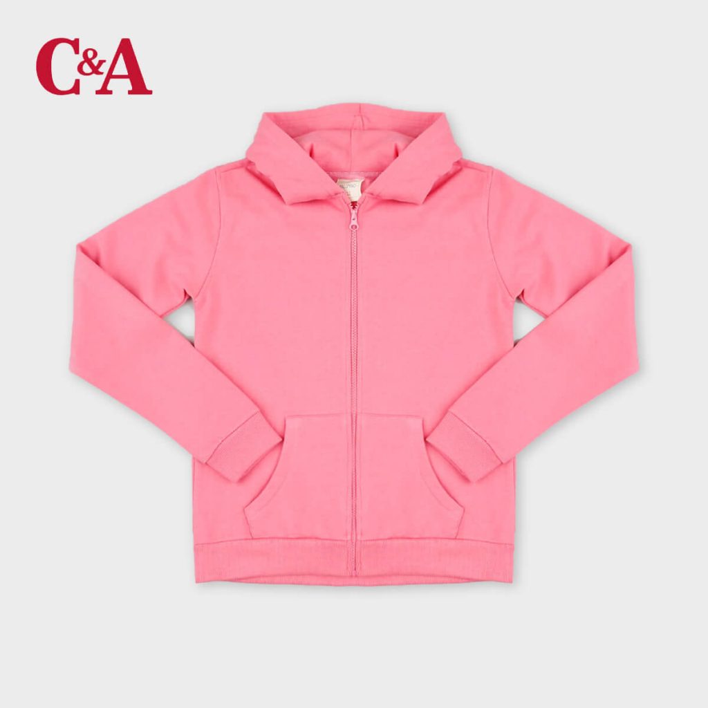 C A PINK BASIC PLUSH JACKET HOODIE Peekaboo