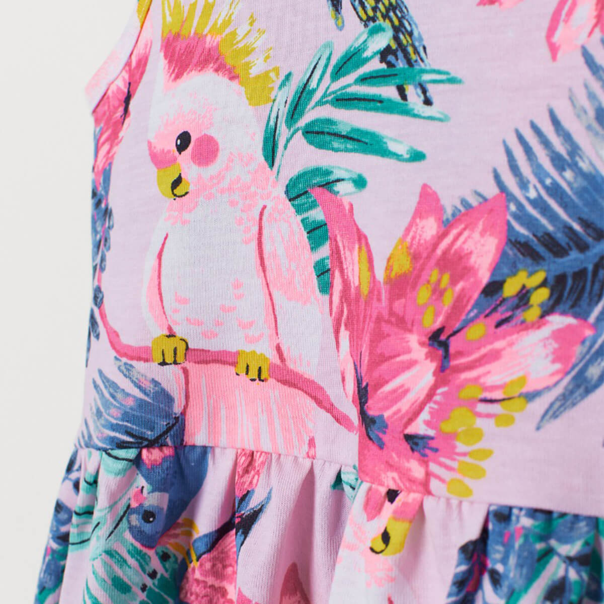 H&m shop parrot dress