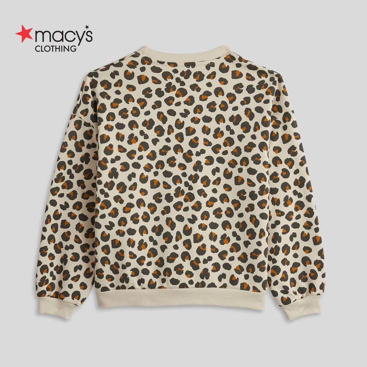 LEOPARD SWEATSHIRT - Ecru