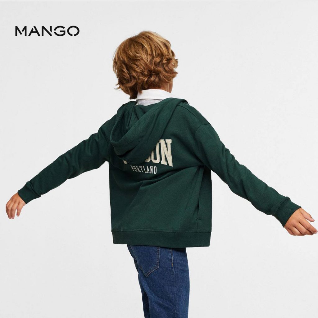 MANGO GREEN OREGON ZIPPER HOODIE Peekaboo