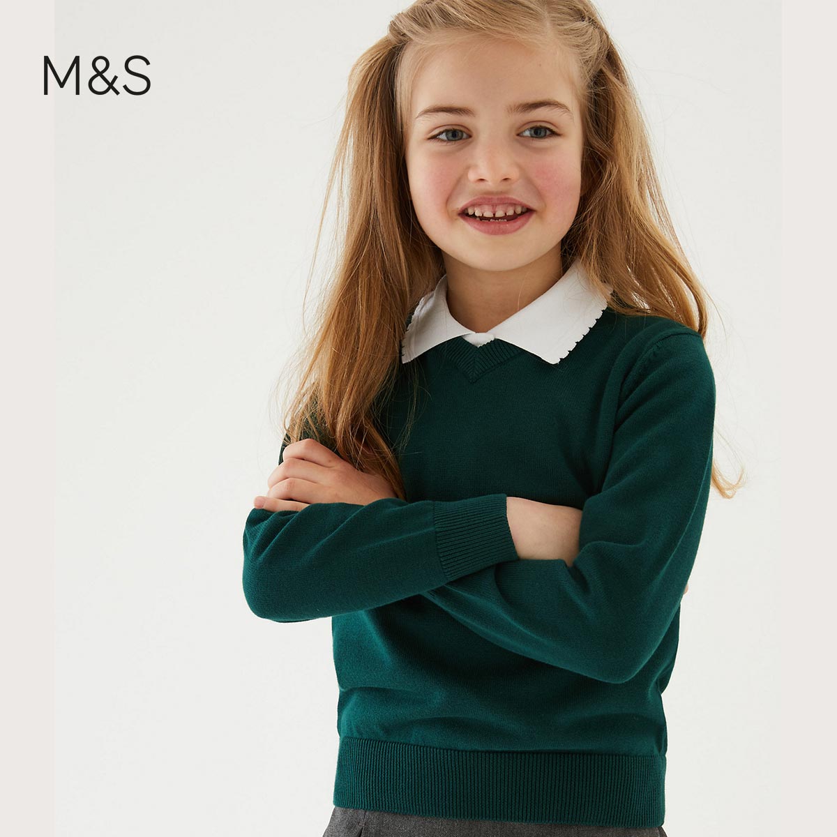 M&s girls sale jumper