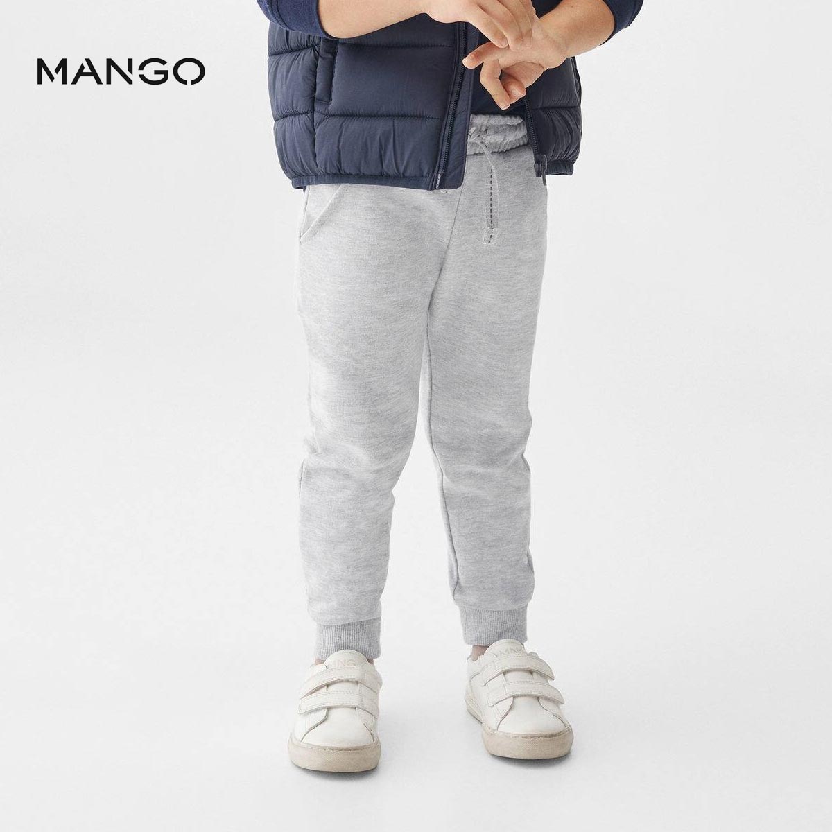 MANGO GREY COTTON JOGGER TROUSER 57072884 - Peekaboo